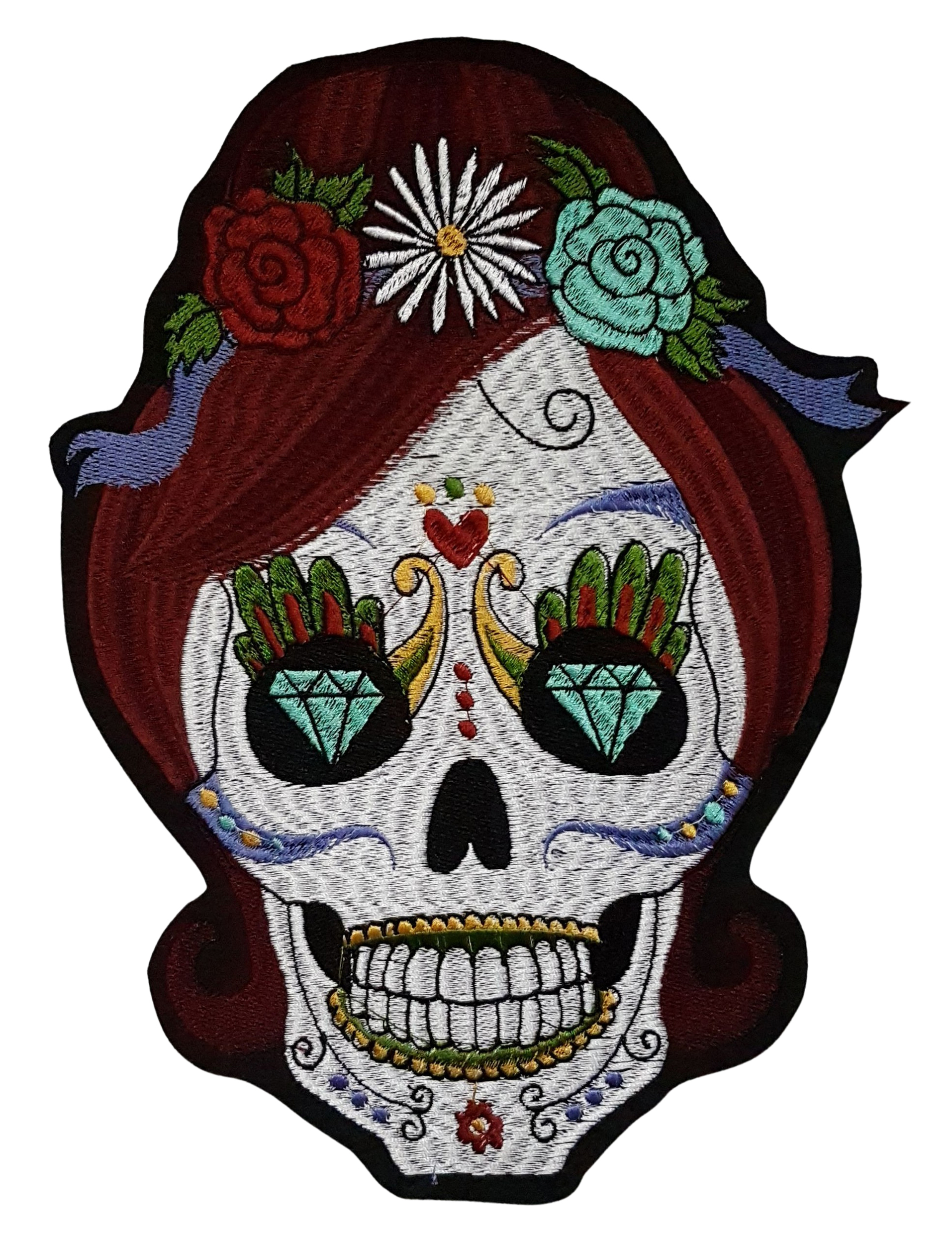 Grand Patch Thermocollant Skull La Catrina