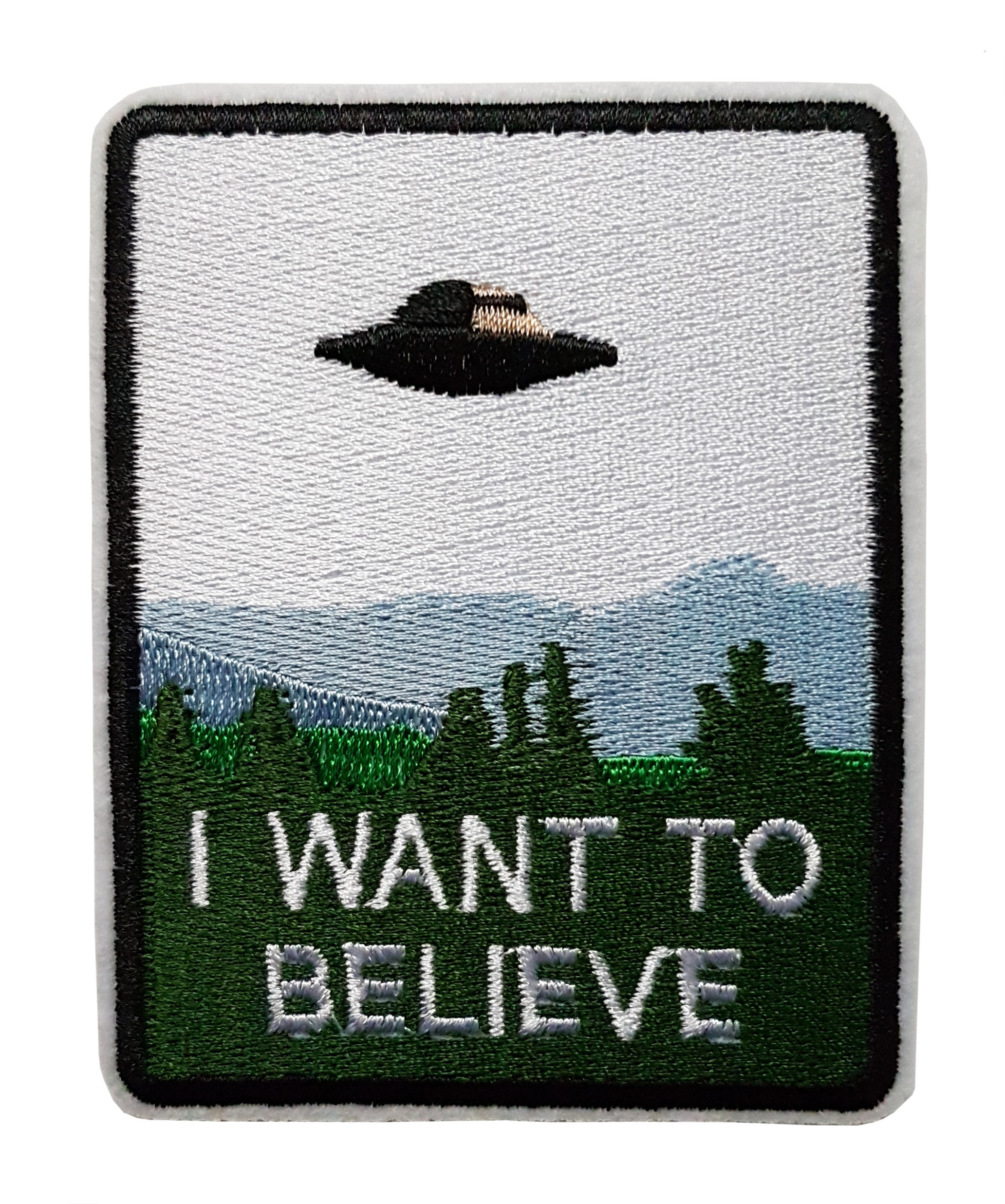 Patch Thermocollant Soucoupe Volante i Want To Believe