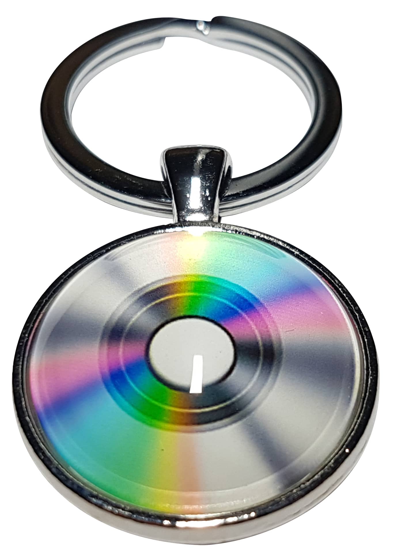 Porte clé métal CD Compact Disc