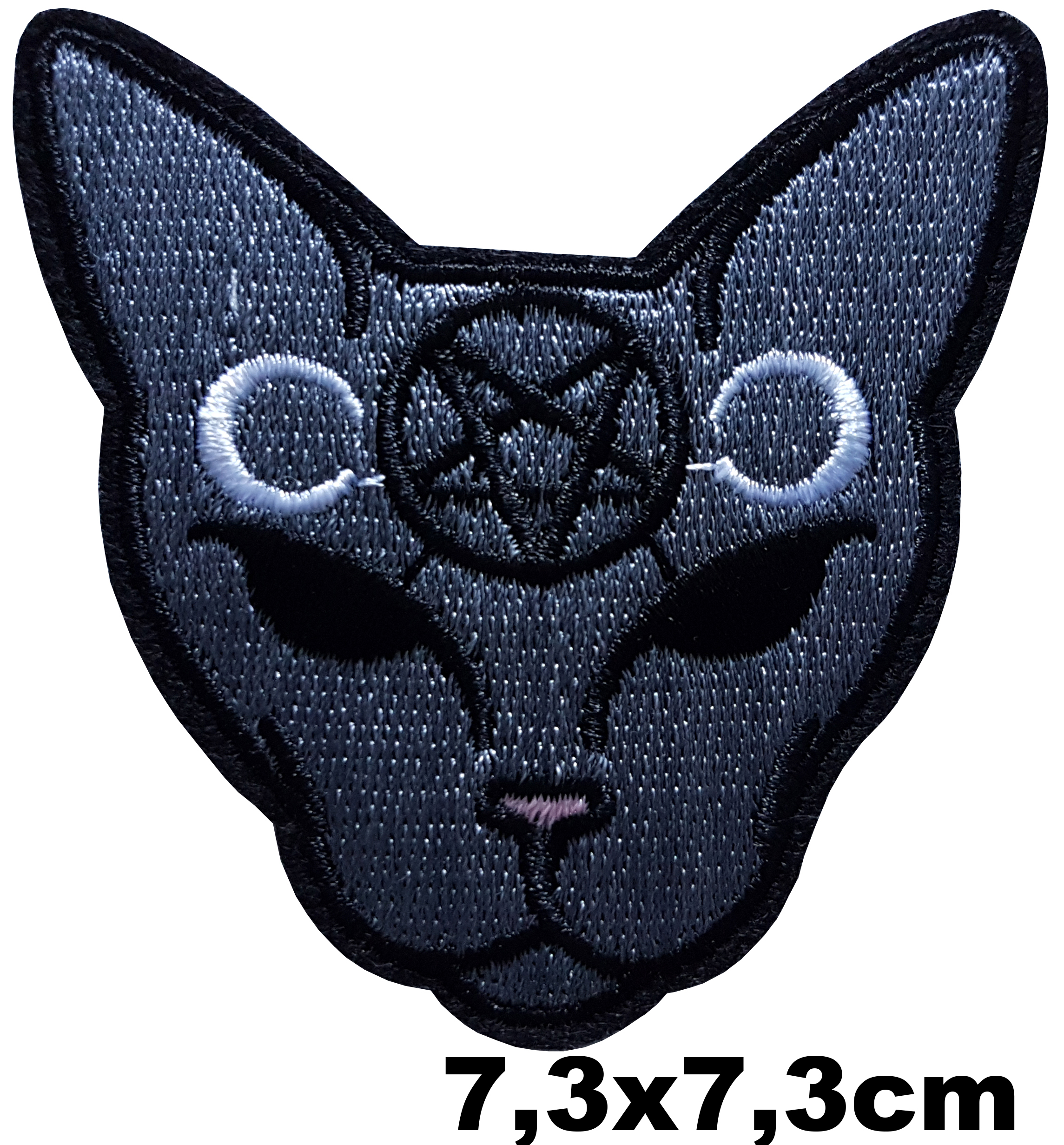 Patch Thermocollant Chat Égyptien Pentagramme