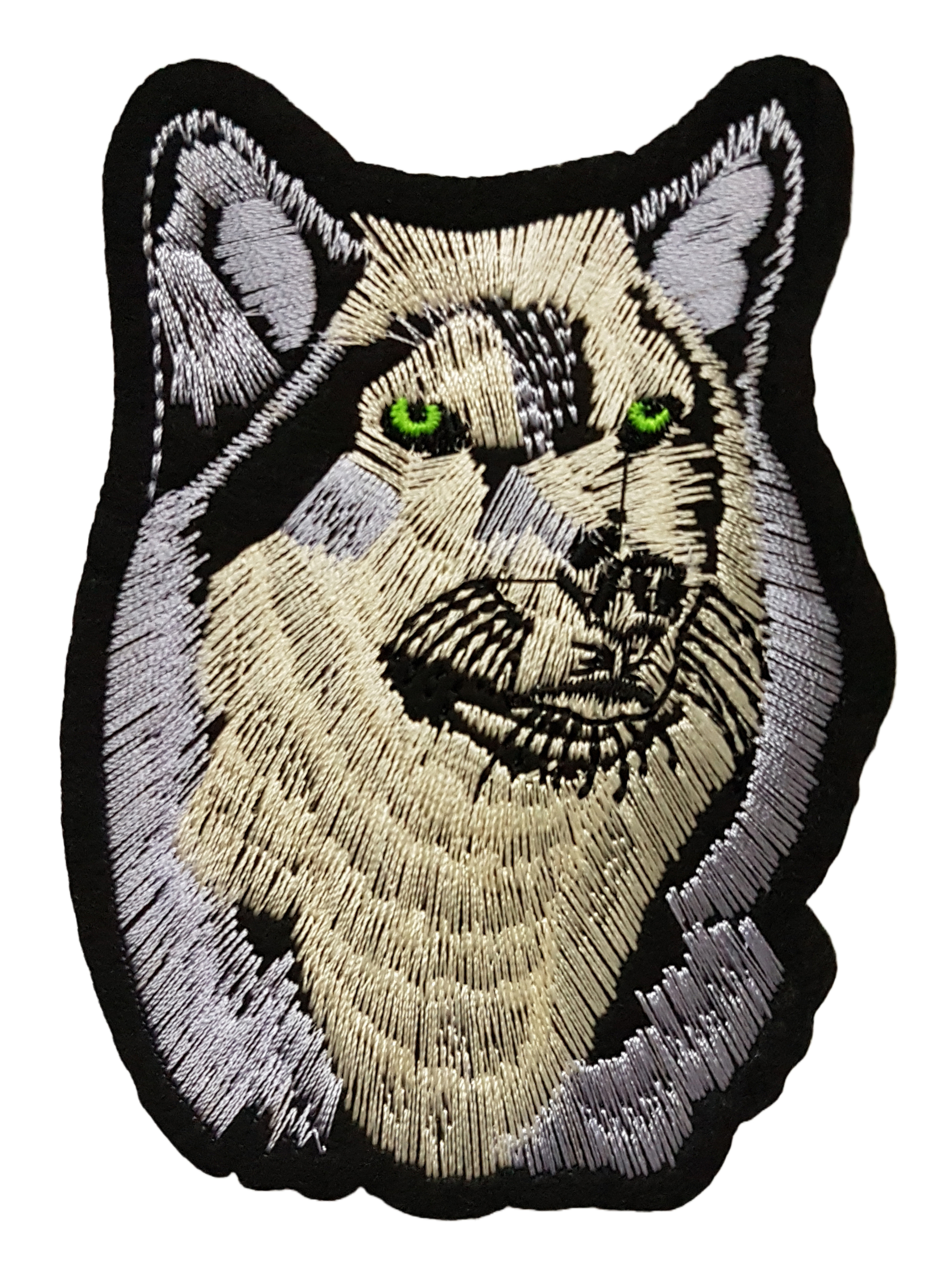 Patch thermocollant loup gris chien