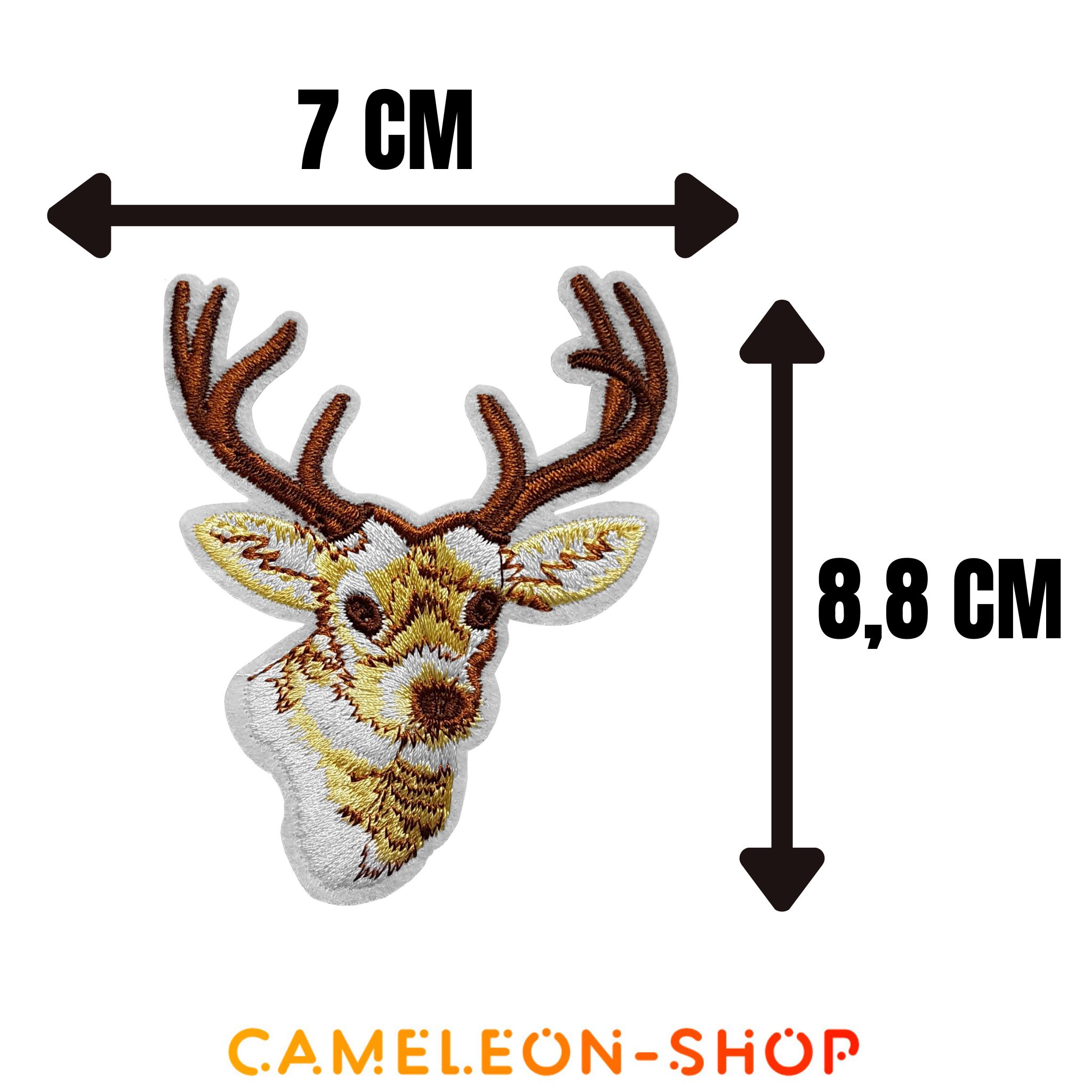 Patch thermocollant cerf bois 2