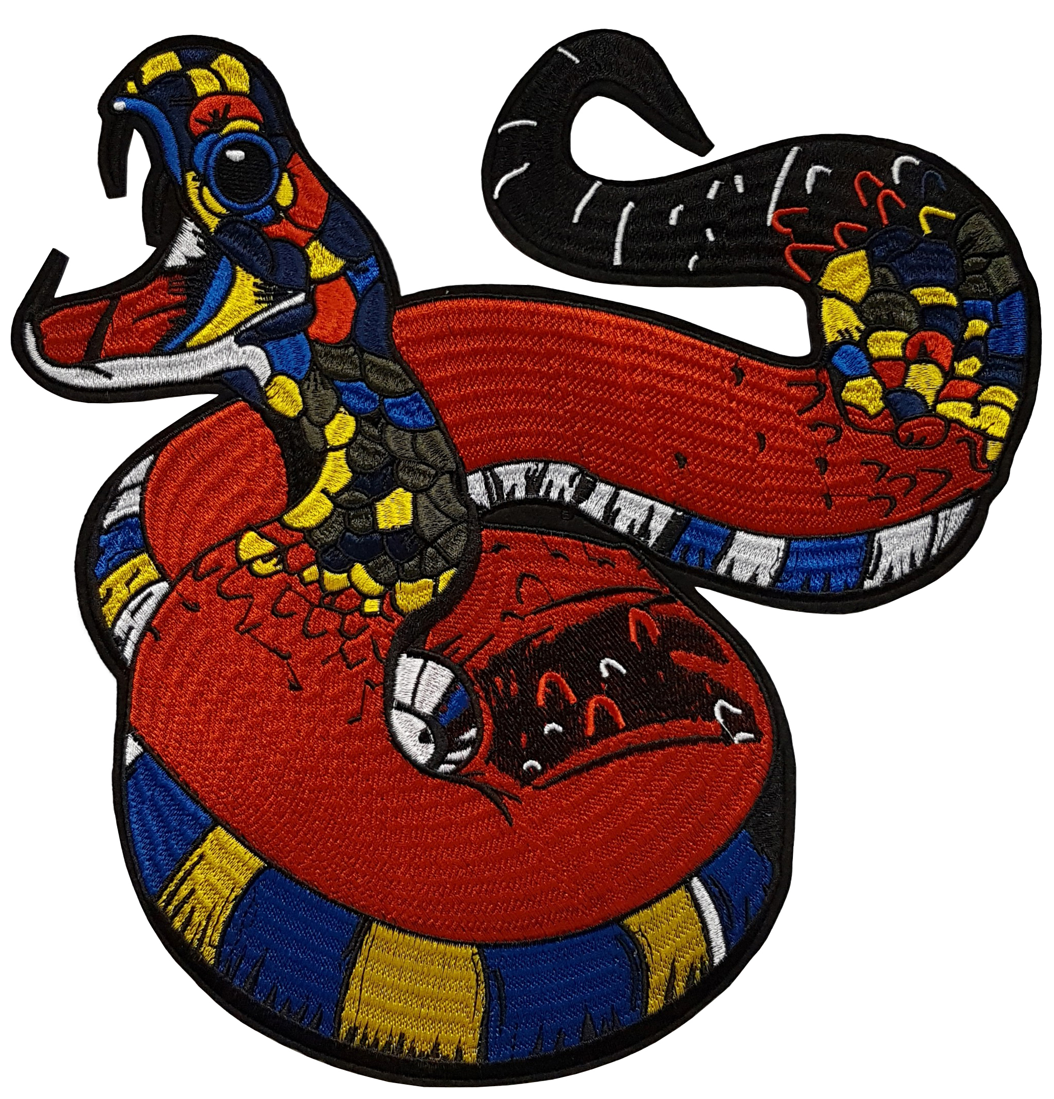 Grand écusson serpent boa patch 1
