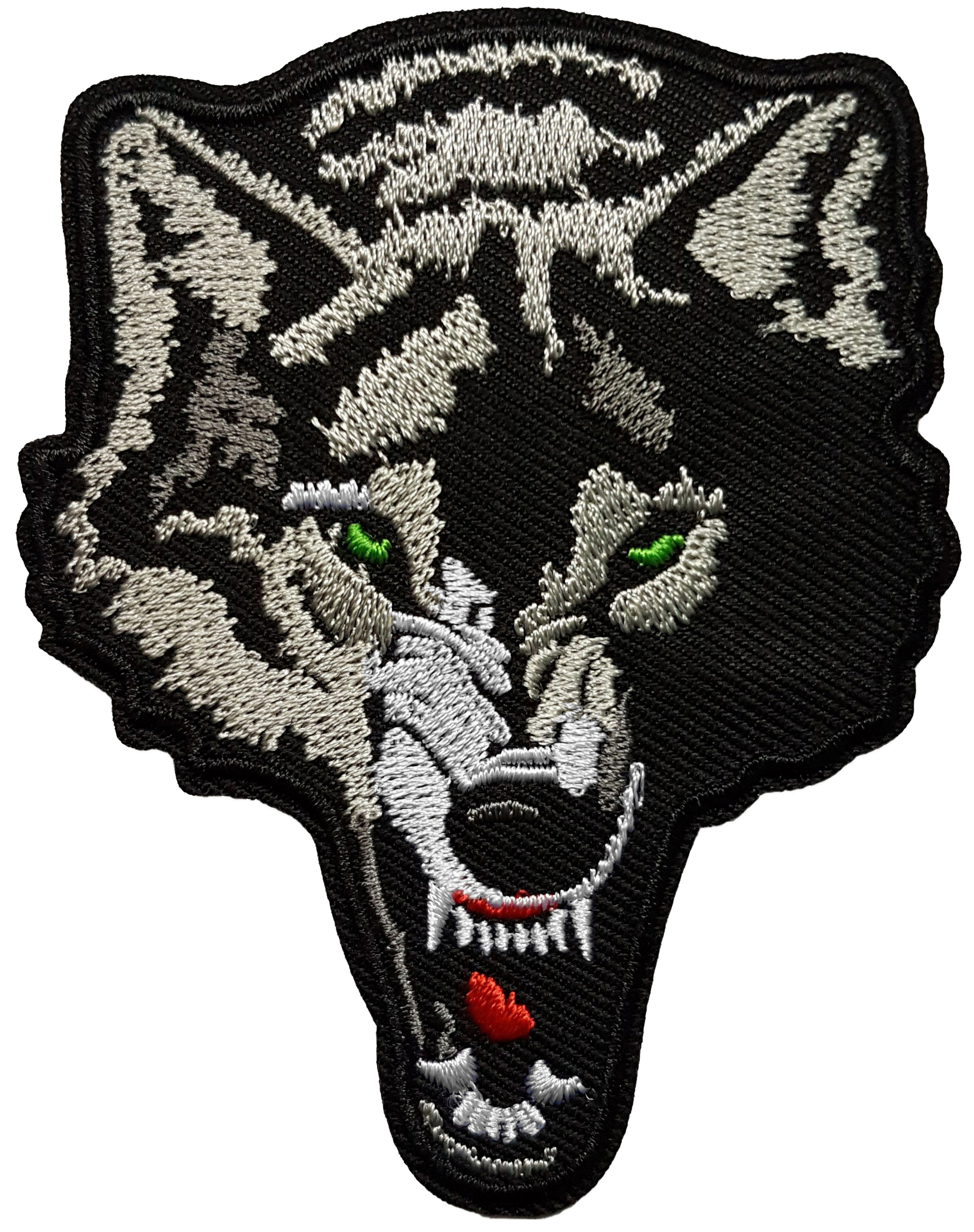 Écusson biker motard animal loup patch thermocollant 1