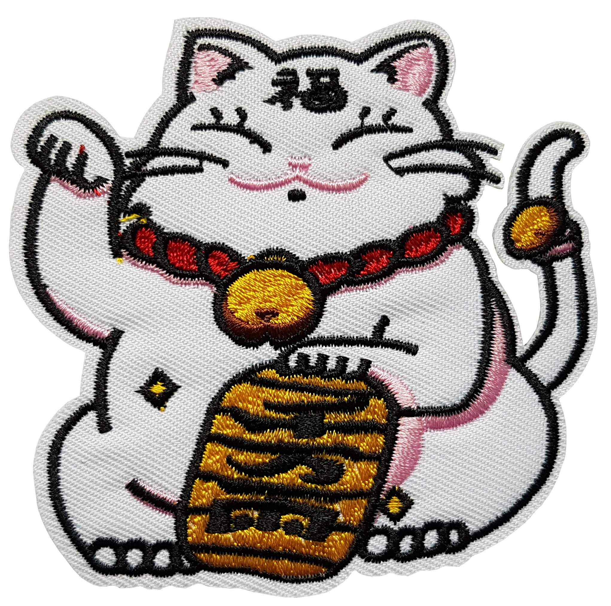 Patch écusson japonais gros chat maneki neko