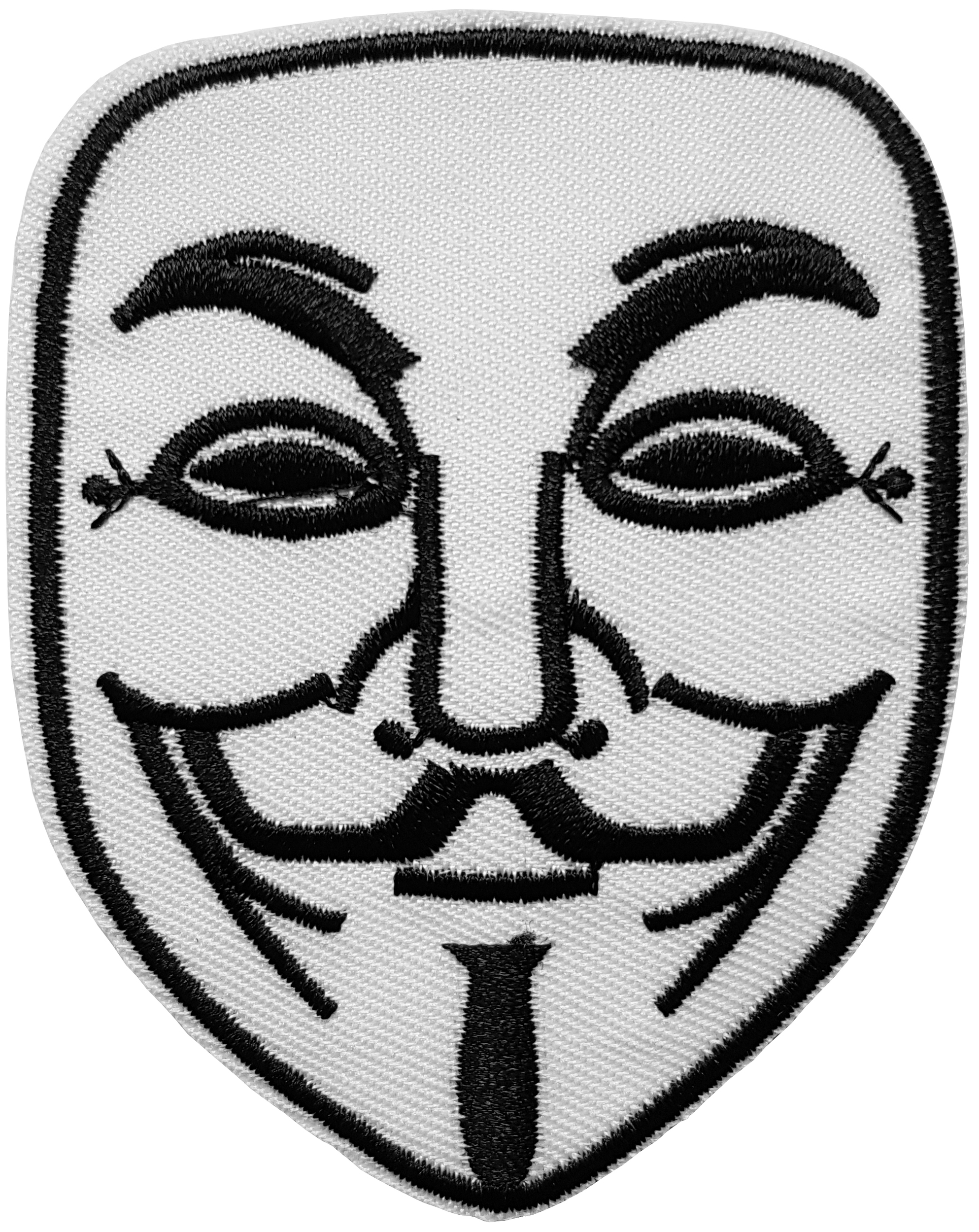 Patch Thermocollant Masque Anonymous Guy Fawkes V pour Vendetta