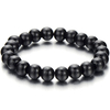 Bracelet Perle de Bois Noir 9 mm