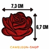 Patch thermocollant fleur rose rouge nature flower 2