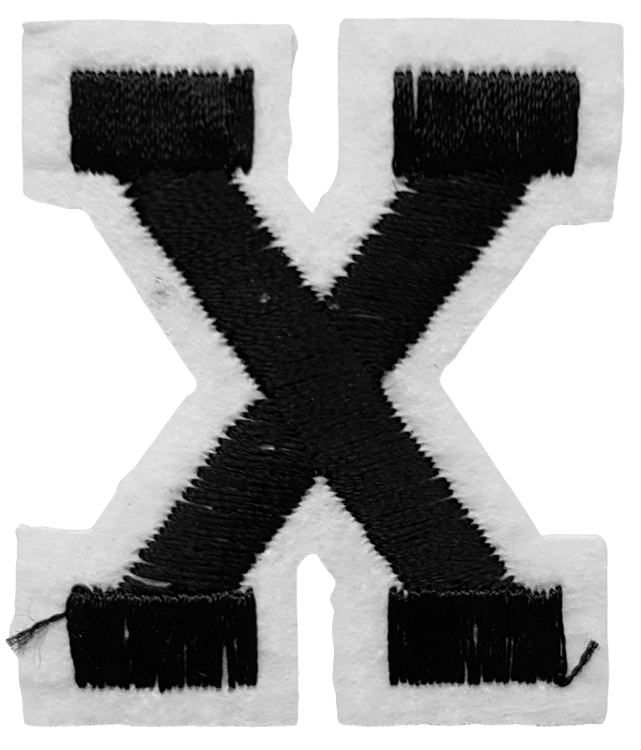 Patch Thermocollant Alphabet Lettre X Patchs (Écussons) Cameleon