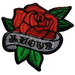 Patch Thermocollant Amour Fleur Rose Rouge