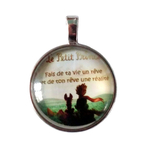 Collier pendentif le Petit Prince Fais de ta vie un rêve et de ton rêve une réalité en métal