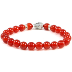 Bracelet Pierre Agate Rouge Tête de Bouddha 2