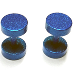 Piercings Faux Écarteurs Plug Bleu 6mm 2