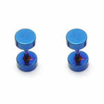 Piercings Faux Écarteurs Plug Bleu 5mm