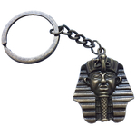 Porte Clé Métal Tête Pharaon Roi d'Égypte