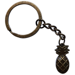 Porte clé métal ananas