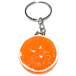 Porte clé plastique rondelle d'orange