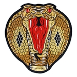 Grand Patch Thermocollant Tête de Cobra