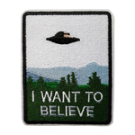 Patch Thermocollant Soucoupe Volante i Want To Believe 1