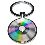 Porte clé métal CD Compact Disc