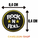 Patch rockeur Rock N Roll étoile star thermocollant 2