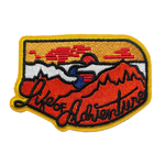 PAT1270 - Patch thermocollant life of adventure la vie est une aventure soleil paysage 1