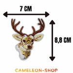 Patch thermocollant cerf bois 2