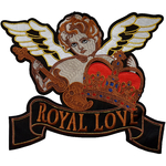 Grand patch ange ailés couronne royal love 1