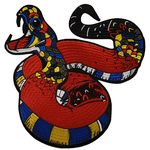 Grand écusson serpent boa patch 1