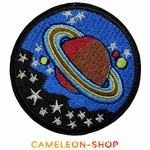 Patch rond space espace galaxie planète saturne étoiles 4