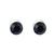 Boucles d'oreilel aimanté magnétique cubique zirconia noir