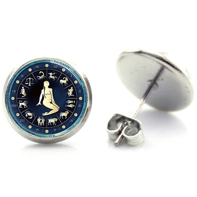 84 Pièces Signe Du Zodiaque Pendentifs à Breloque 12 Constellation Pendentif à Breloque Breloque En Alliage Pour Bijoux Collier Boucle D Oreille Fabrication Artisanat Couleur D Argent 13 8mm