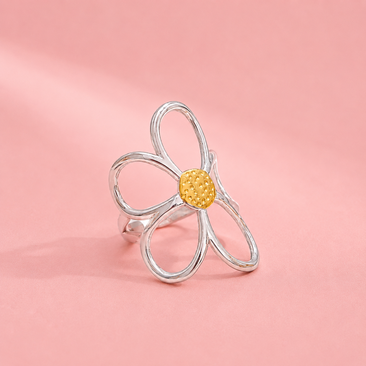 Bague fleur Marguerite Argent