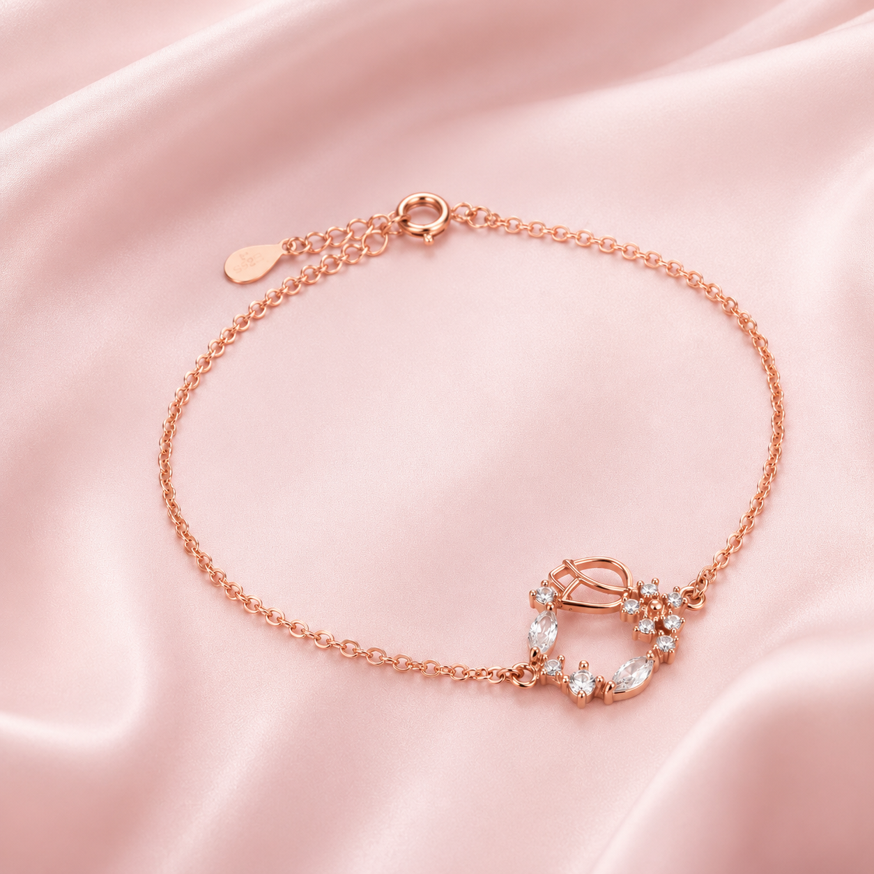 Bracelet rose tulipe