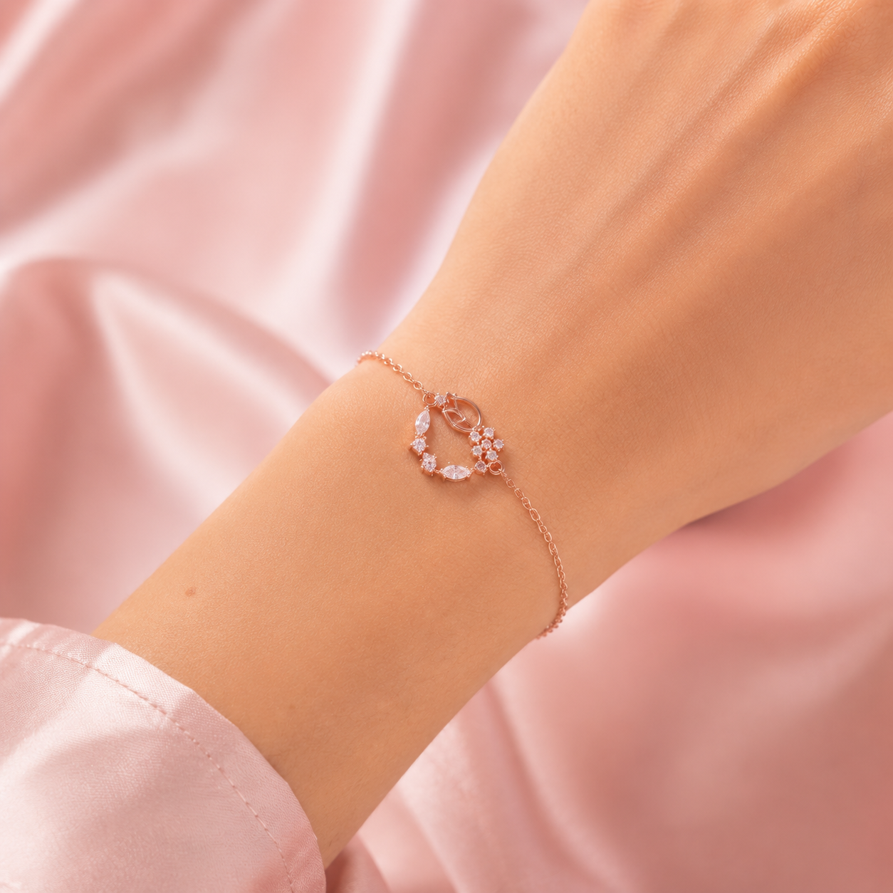 Bracelet rose tulipe