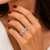 Bague fleur argent