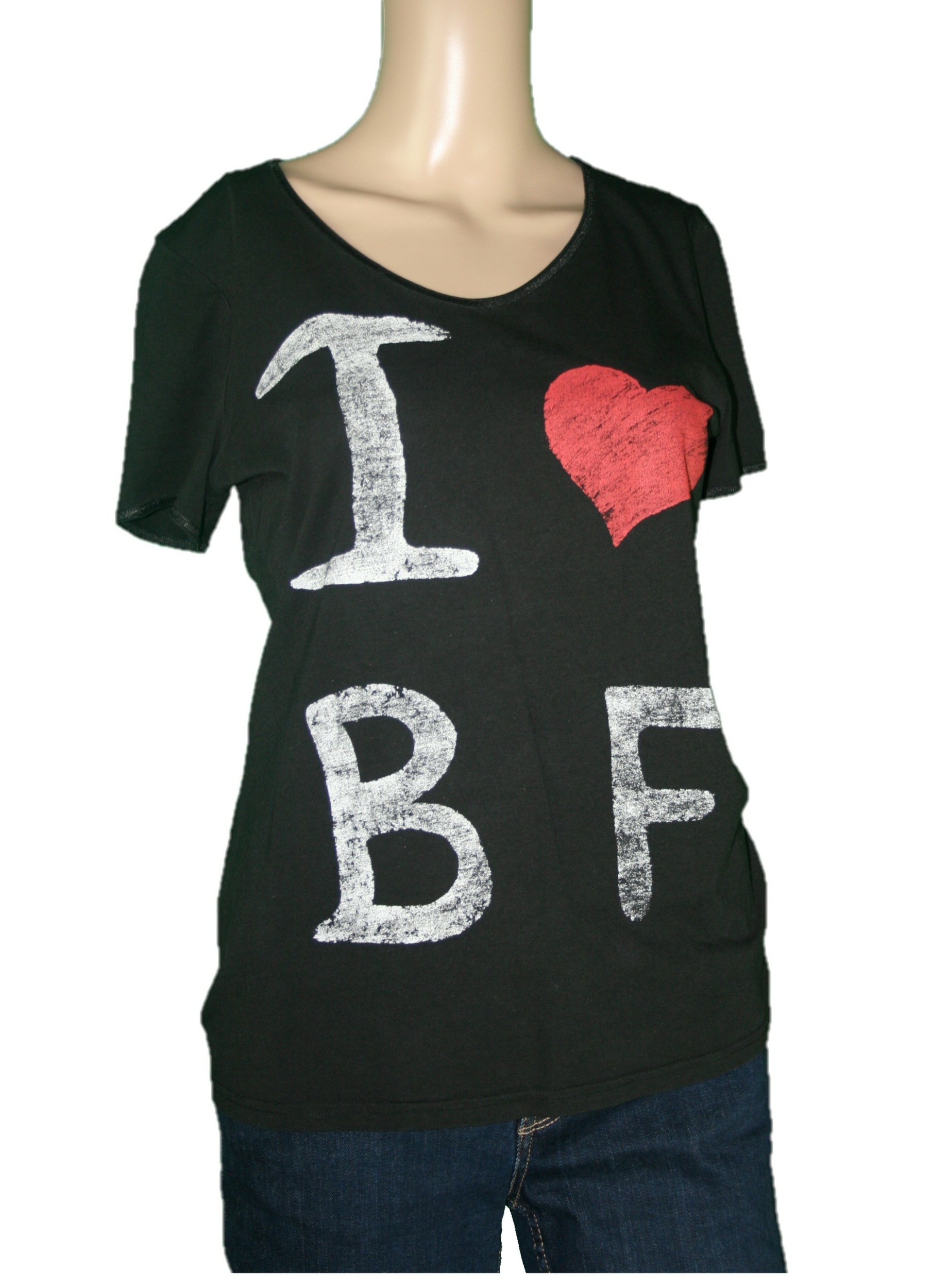 T-shirt Blanche Fleur - Taille 40