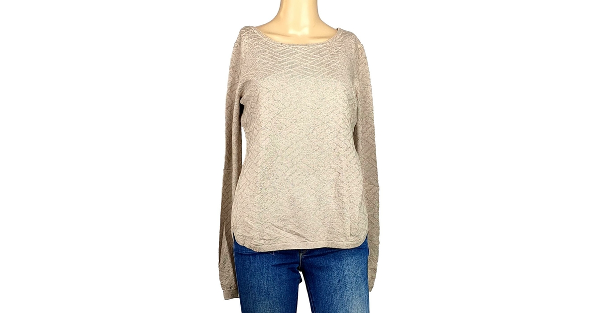 Pull Femme Camaïeu Blanc – Taille M, Neuf Avec étiquettes