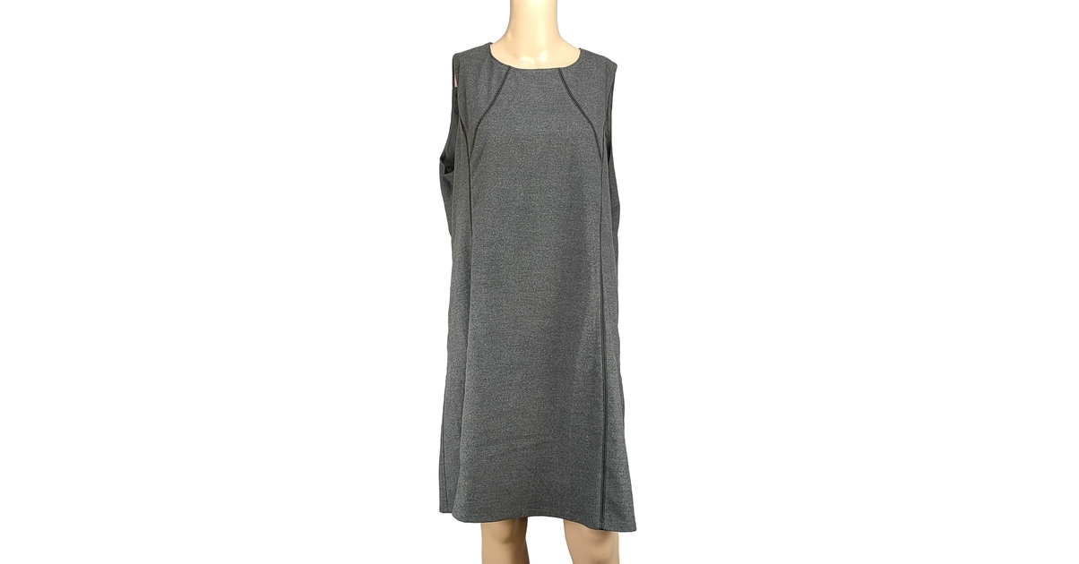 Robe Jacqueline Riu Coton Taille 46 – évasée, Col V, Manches Courtes, été