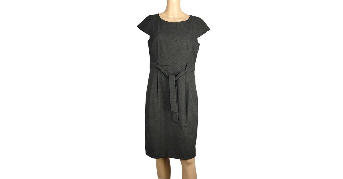 Robe Style Marin 123 En Soie Et Coton - Taille 40, Rayures Blanc/rouge/noir, 91 Cm