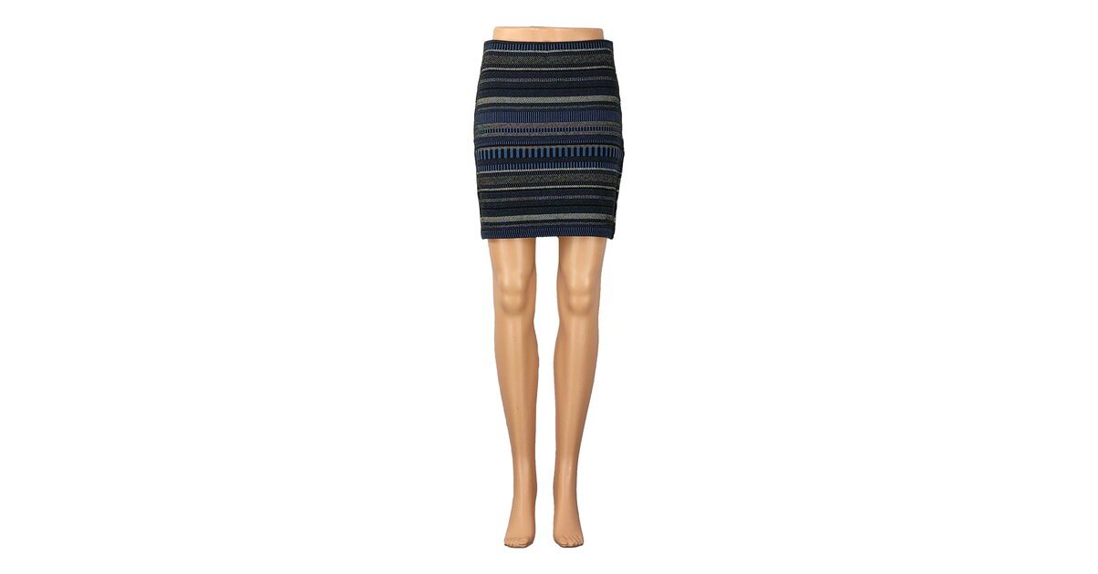 Jupe Promod Taille 36 - Style à Clins Et Petits Plis - Coton Multicouleur - Occasion TB état