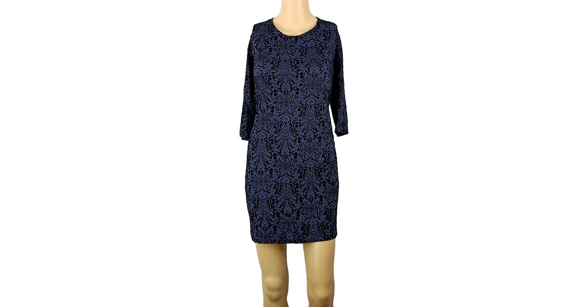 Robe Stradivarius - Imprimé Léopard Multicolore - Taille M - Longueur Genou - Sans Manches - Occasion TB