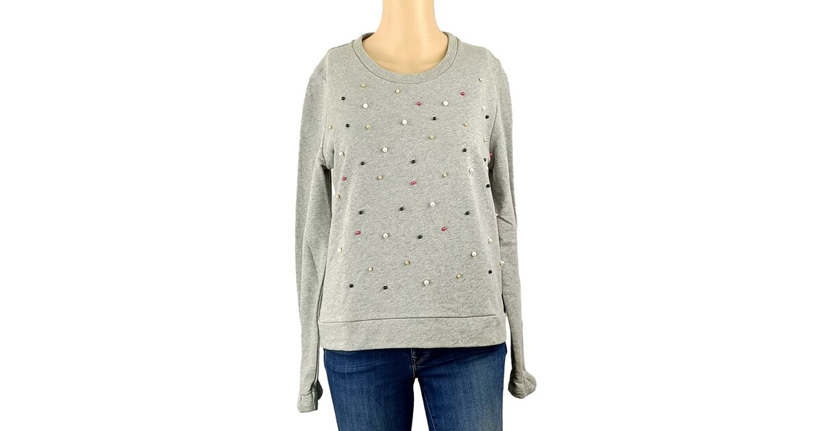 Pull Gris Kookai Taille 3 (L) - Occasion Très Bon état - Style Décontracté
