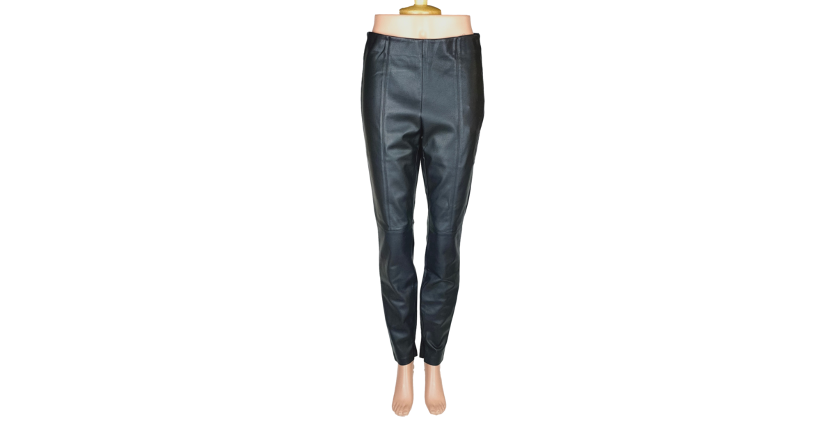 Pantalon Capri Zara Gris à Carreaux Avec Poches Volantées - Taille L - Neuf Avec étiquettes