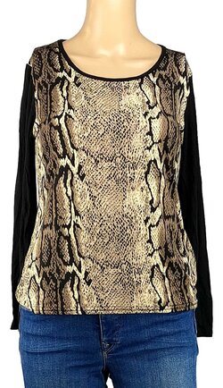 Blouse H&M Taille 38 Bleue - Coton - Occasion Très Bon état