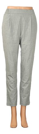 Pantalon En Lin Pimkie Taille 38 - Coupe Wide-leg Marron, Occasion Très Bon état
