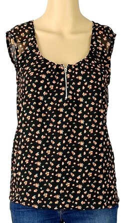 Top Camaïeu Bleu - Taille S - Neuf Sans étiquette - Basique Et Confortable