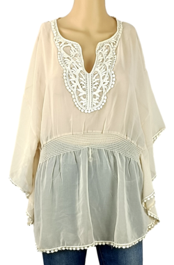 Lot De 3 Tuniques Femme GOA - Taille L, 100% Coton, Sans Manches, Multicolores, Neuves (sans étiquettes)