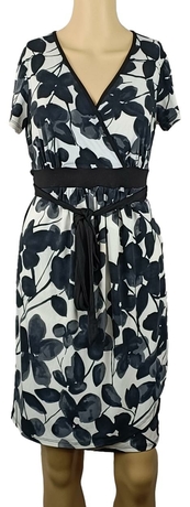 Robe Noire Grise Mado Et Les Autres Taille 38 – Style évasé Sans Manches, Idéale Pour Le Printemps Et L'été