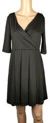 Robe Mixte Noir Et Gris 101 Idées - Taille L (42), Style évasé Genou, Occasion Très Bon état